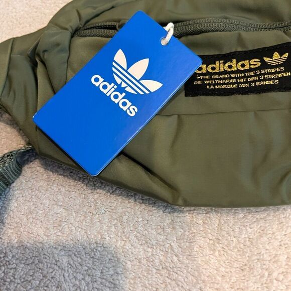 Adidas Unisex Olive Bags Originals Major Green National Waist Pack Zipper NWT - Picture 4 of 11